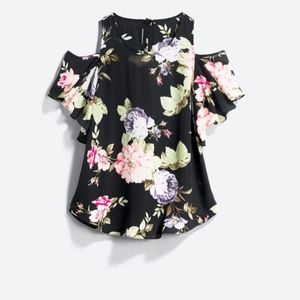 Fortune + Ivy Anwe Cold Shoulder Blouse